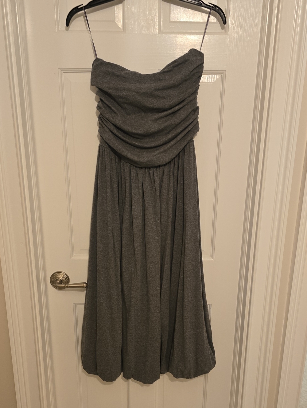 Gray Sleeveless Maxi Dress